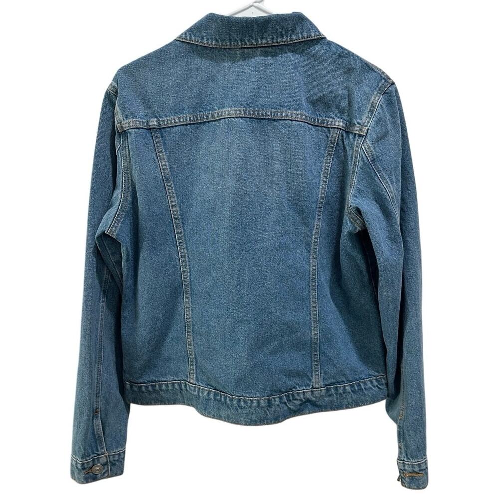HUDSON Jean Jacket Denim Women’s Size Large / Extra Large - Picture 2 of 5